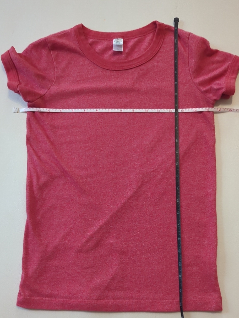 Alternative Apparel Earth Short Sleeve T-shirt Size Small Heather Red Cotton Tee - Picture 7 of 9